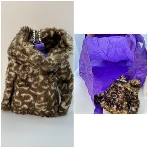 Cute Bag in a Bag - Purple with Faux Fur